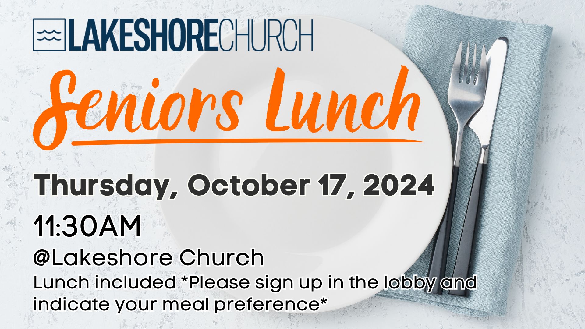 Featured image for “Seniors Lunch”