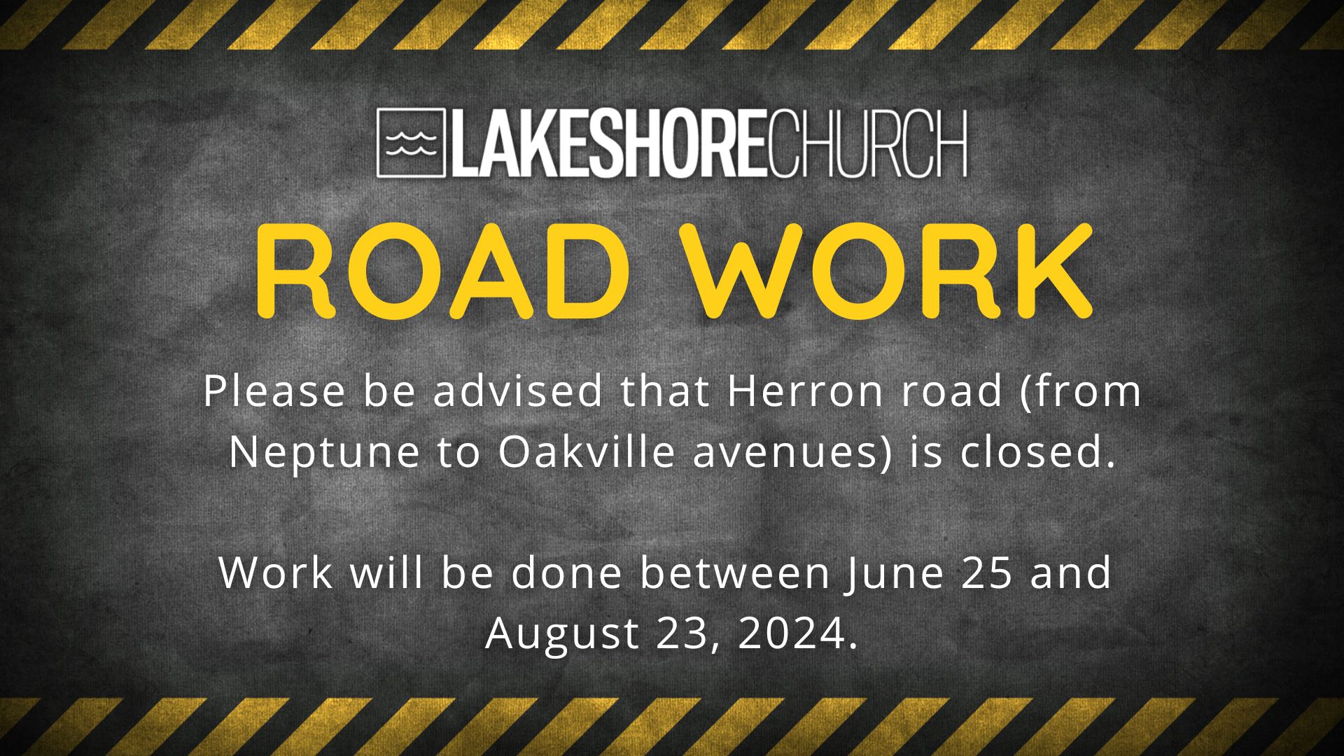 Featured image for “Road Work around Lakeshore”