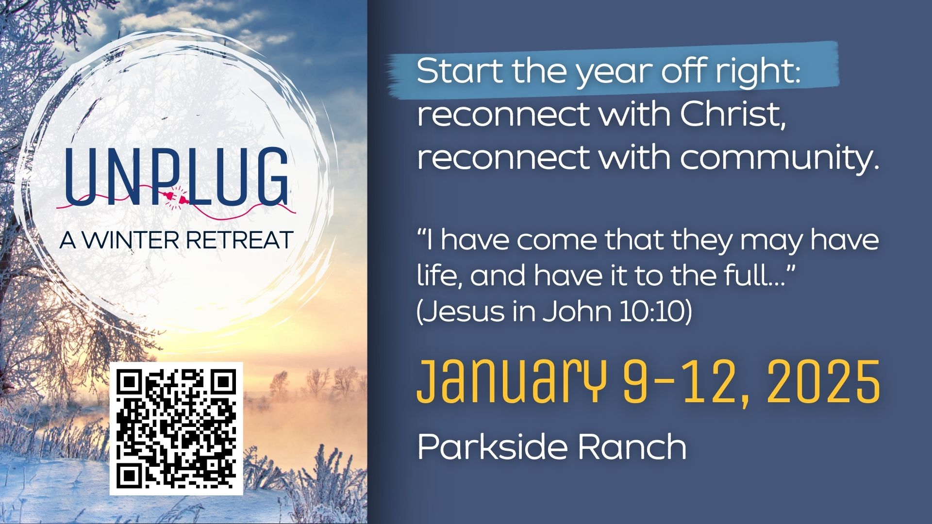 Featured image for “UNPLUG – PAOC Young Adult Retreat”